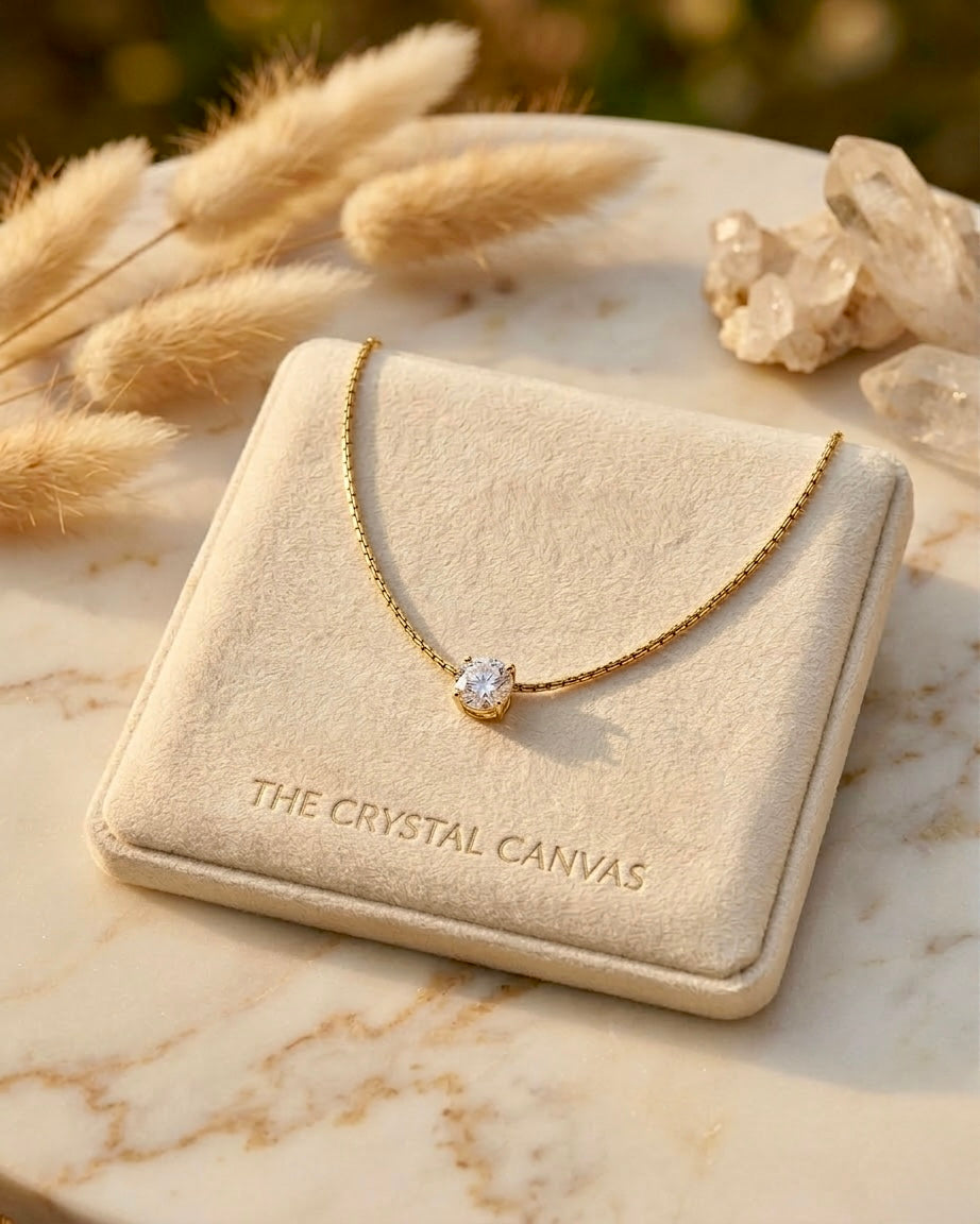 Solara Crystal Pendant Necklace