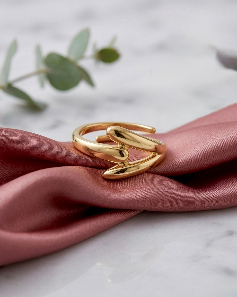 Velora Adjustable Gold Ring