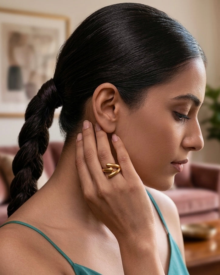 Velora Adjustable Gold Ring