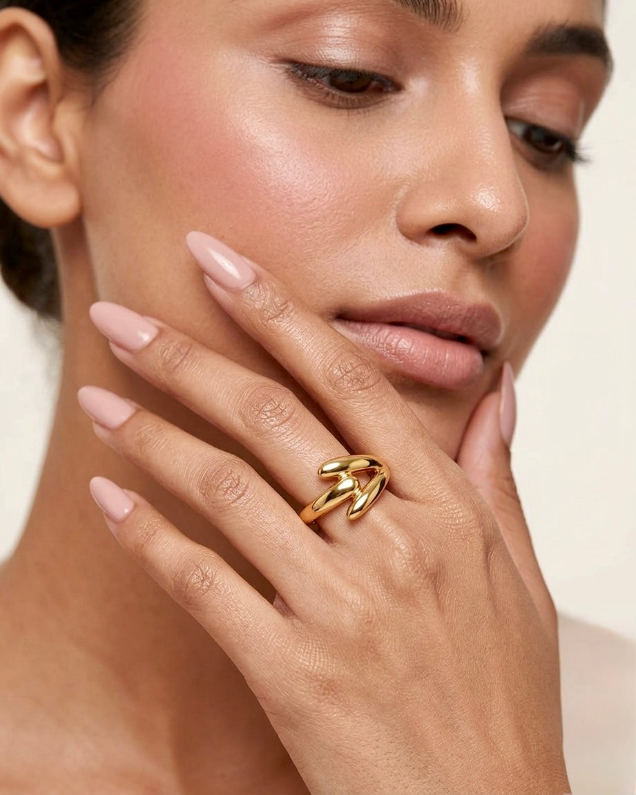 Velora Adjustable Gold Ring
