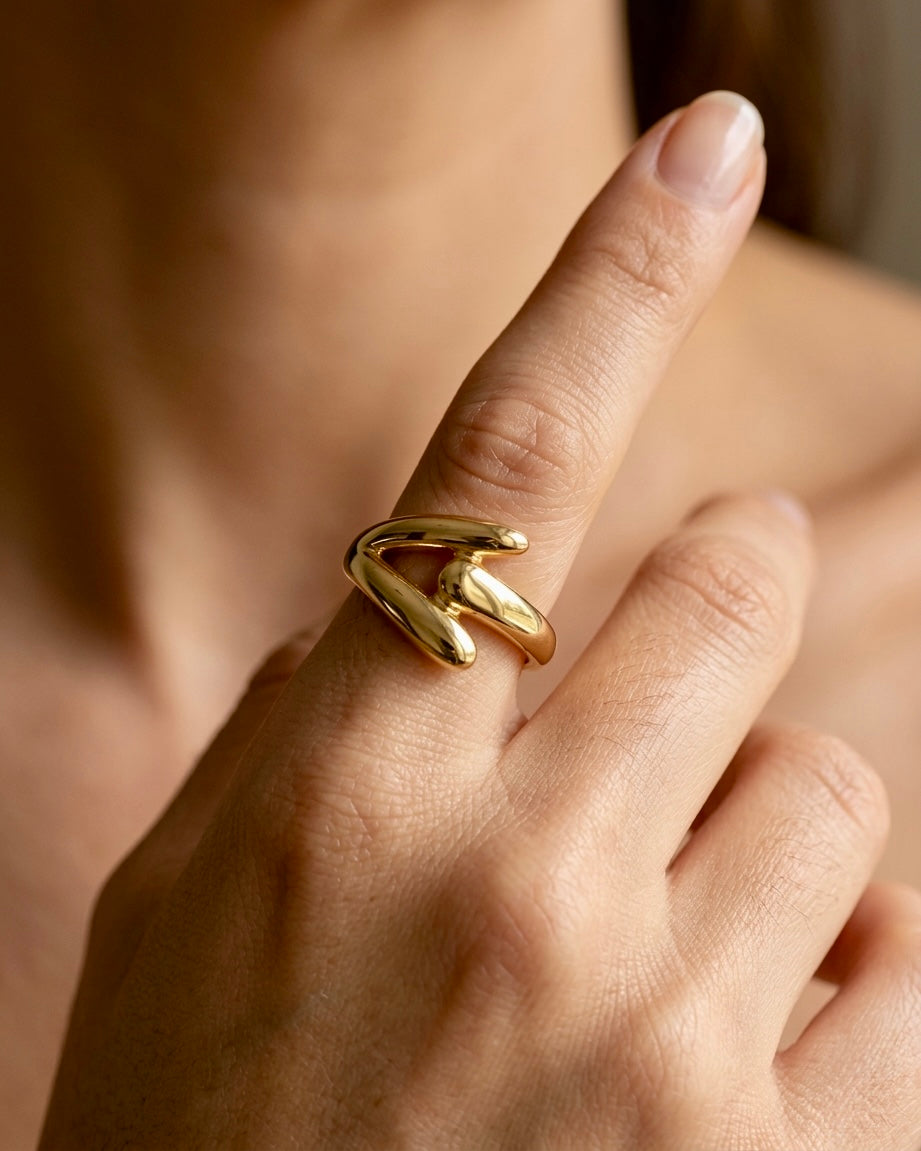 Velora Adjustable Gold Ring