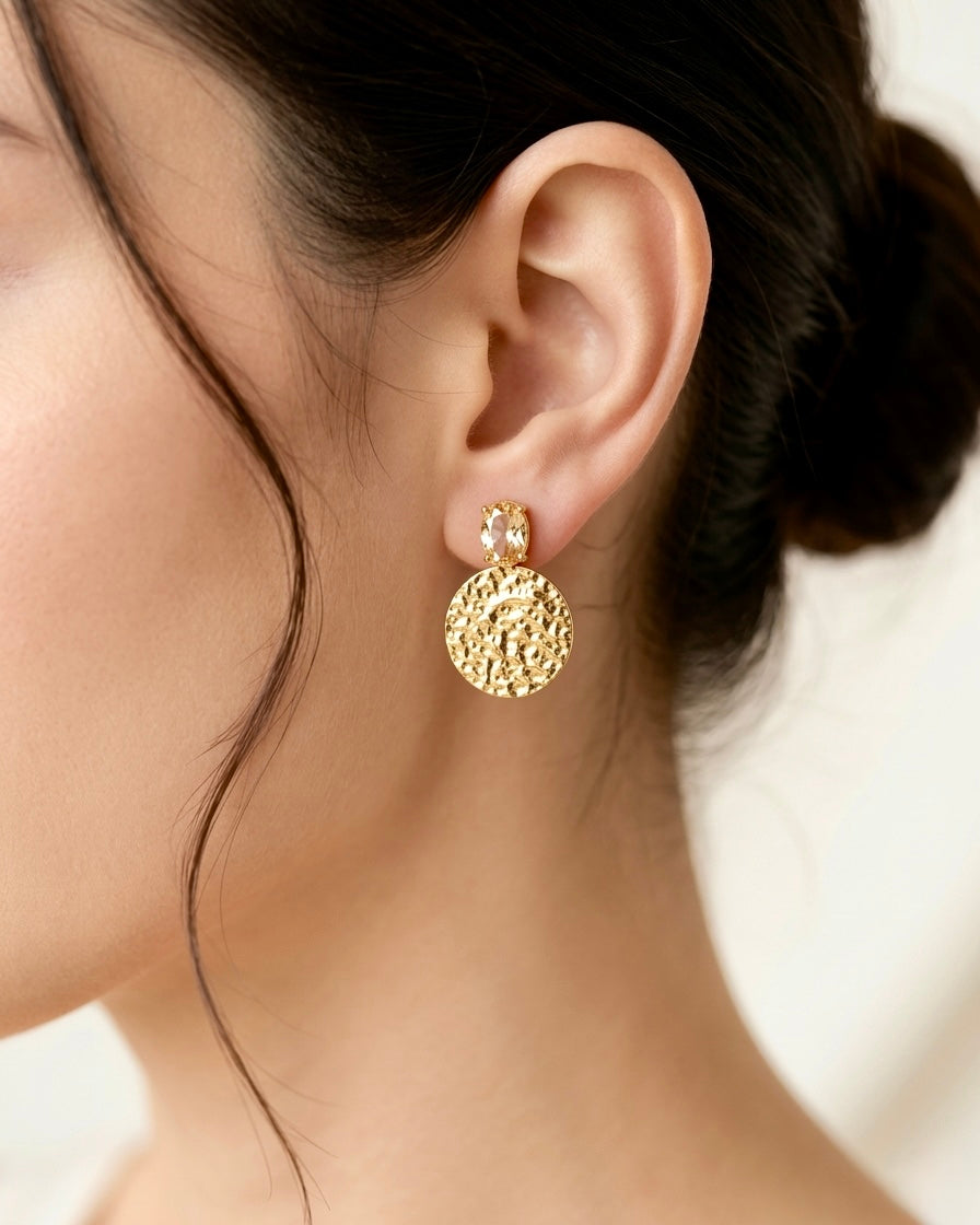 Royal Coin Drop Earrings