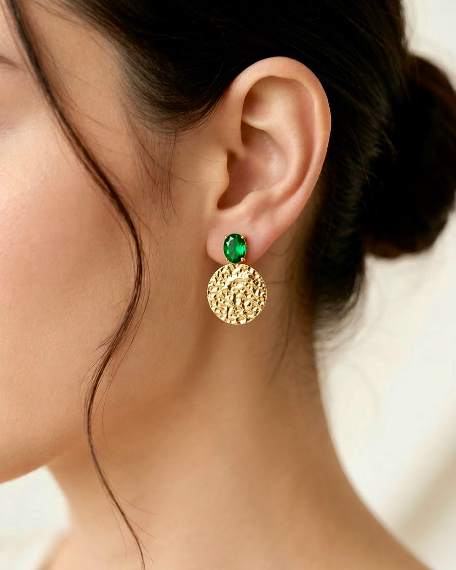 Royal Coin Drop Earrings