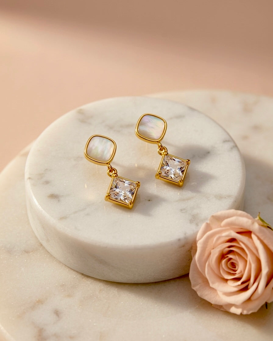 Luna Pearl Drop Earrings