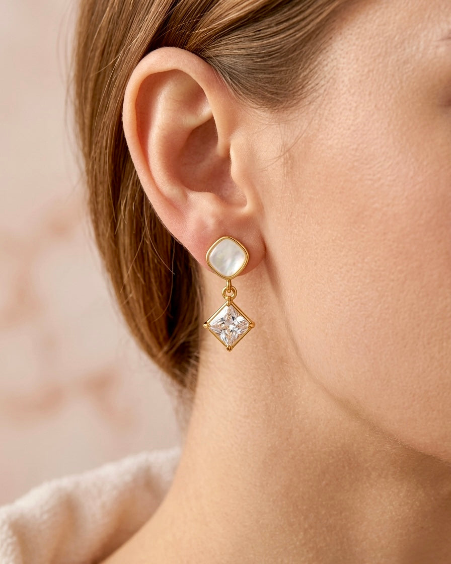 Luna Pearl Drop Earrings