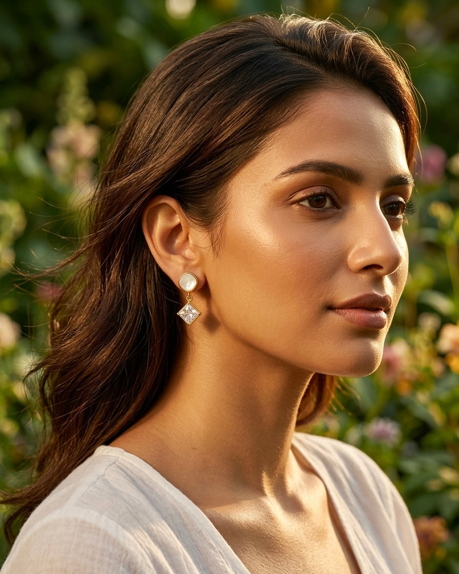 Luna Pearl Drop Earrings