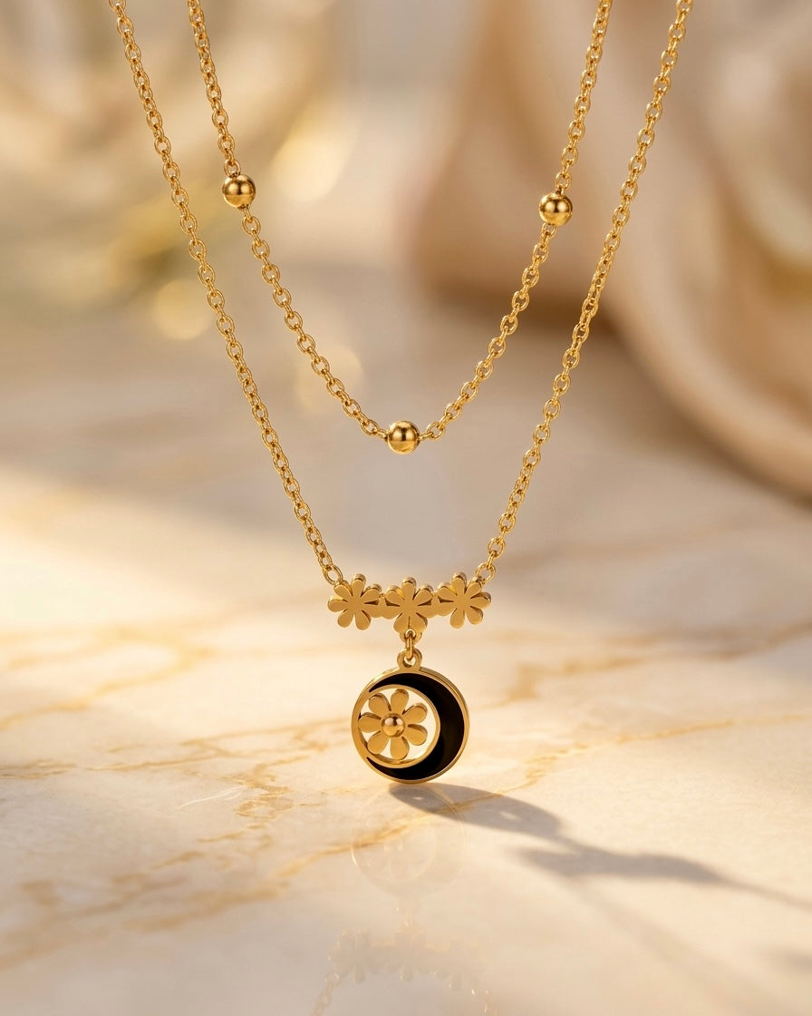 Celeste Layered Charm Necklace