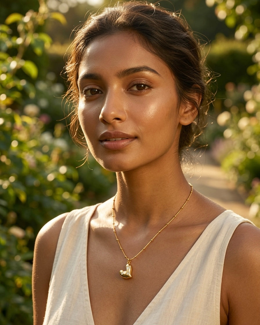 Veloura Heart Charm Necklace