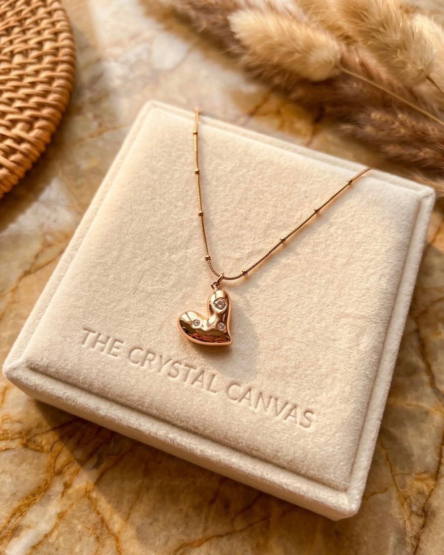 Veloura Heart Charm Necklace