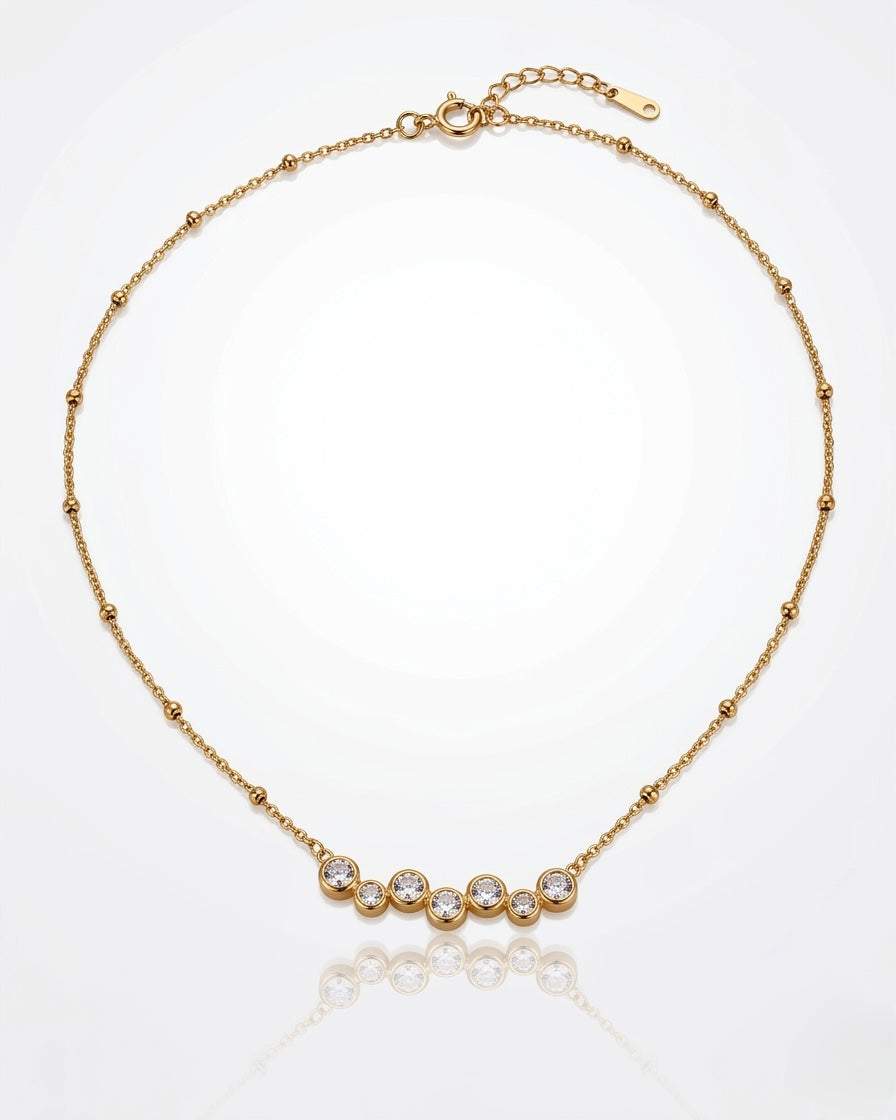 Aurora Line Crystal Necklace