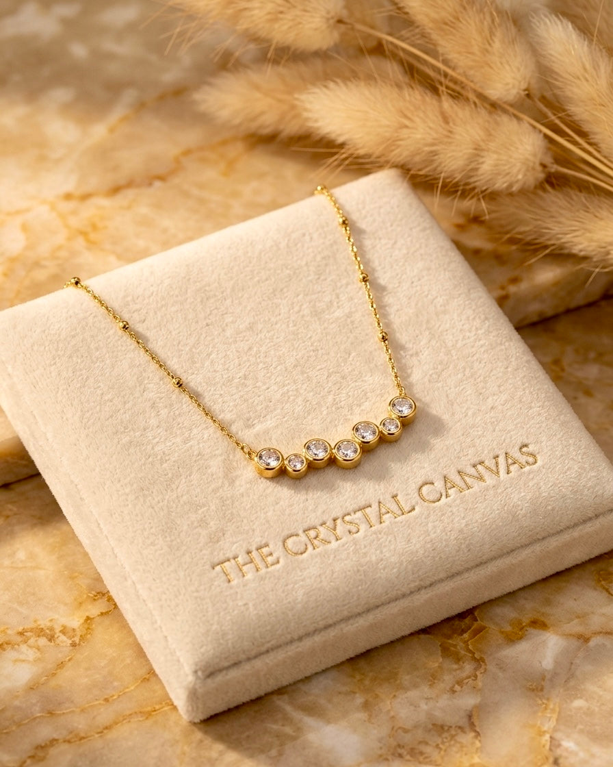 Aurora Line Crystal Necklace