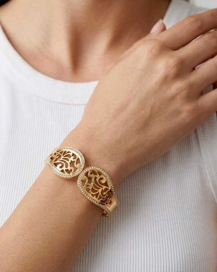 Zaria Filigree Luxe Gold Bracelet