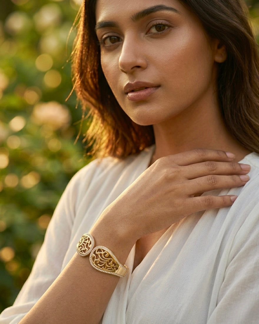 Zaria Filigree Luxe Gold Bracelet