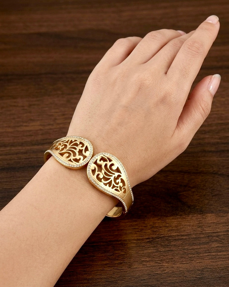 Zaria Filigree Luxe Gold Bracelet