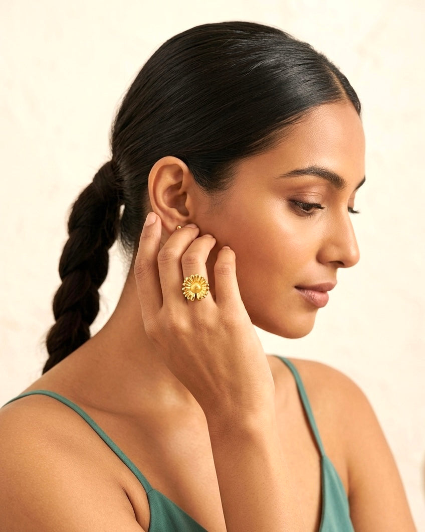 Sunflower Glow Ring