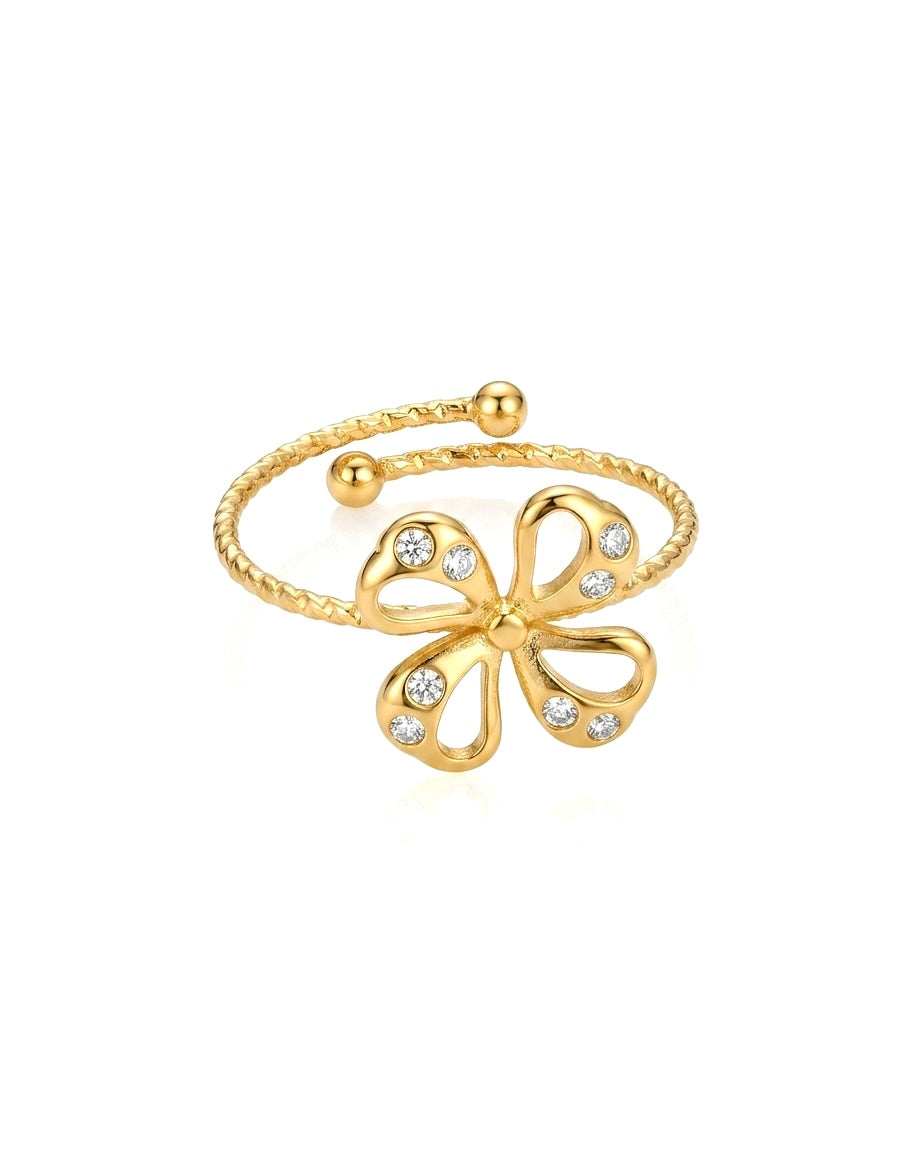 Crystal Petals Ring