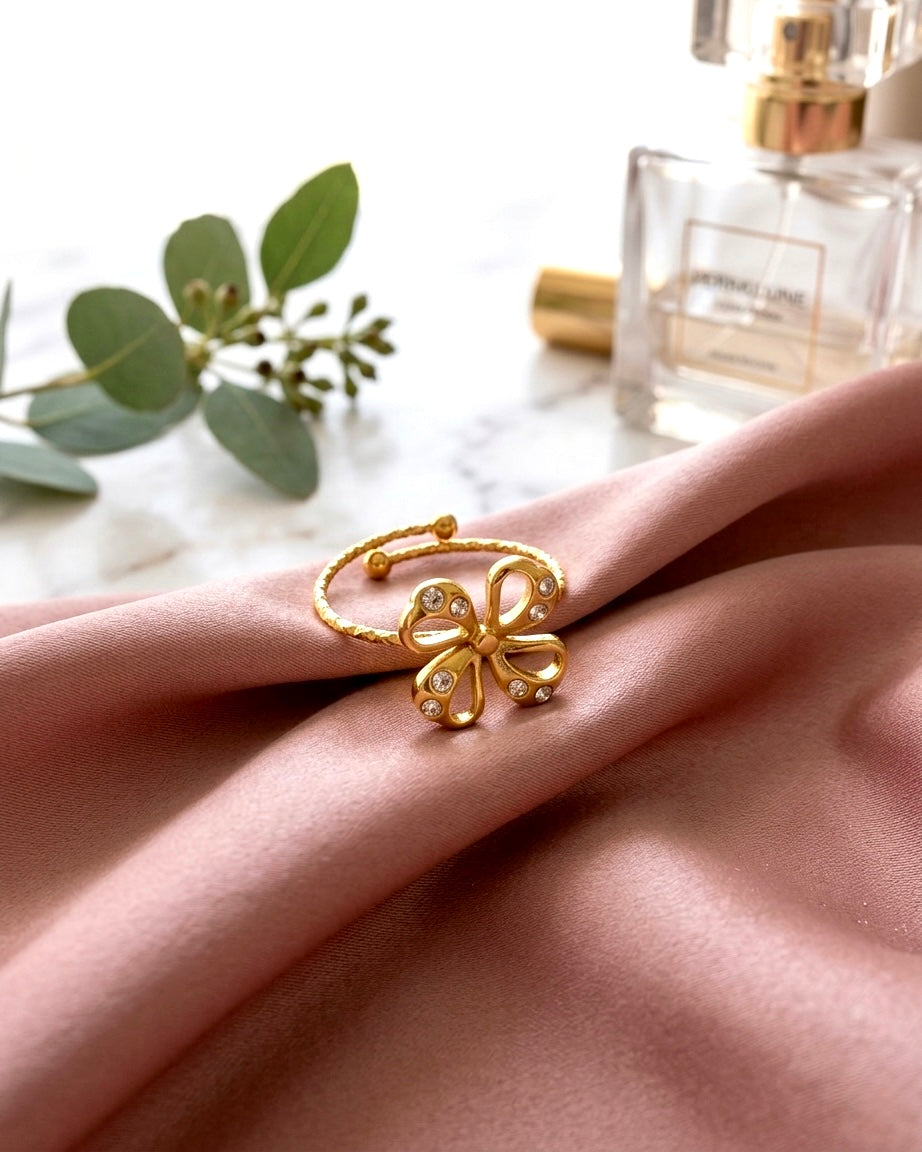 Crystal Petals Ring