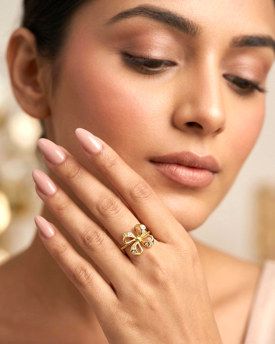 Crystal Petals Ring