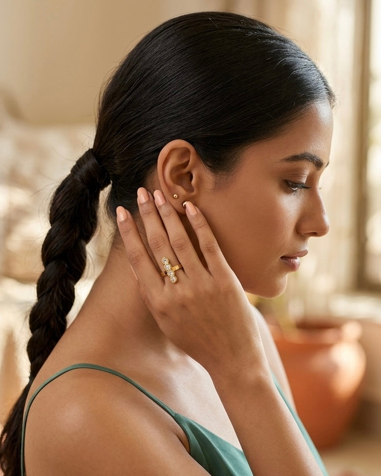 Celeste Four-Stone Adjustable Ring