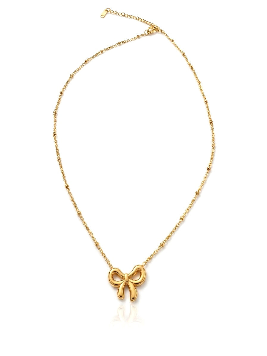 Golden Heart Glow Necklace