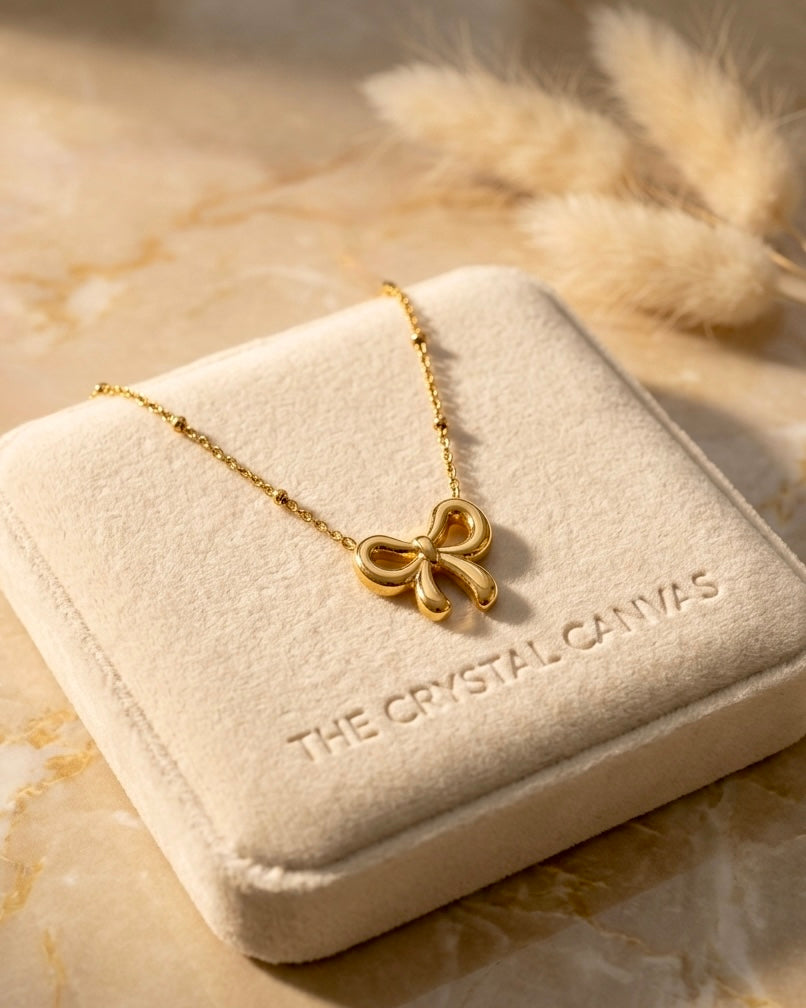 Golden Heart Glow Necklace