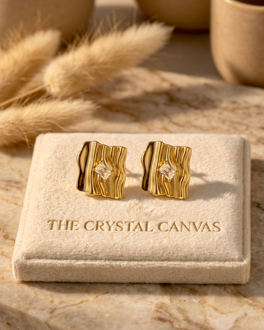 Aurora Ripple Stud Earrings