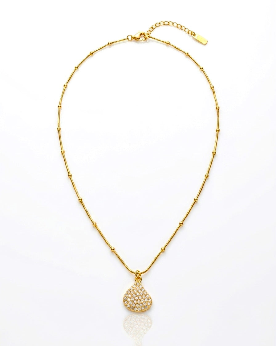 Golden Seashell Charm Necklace