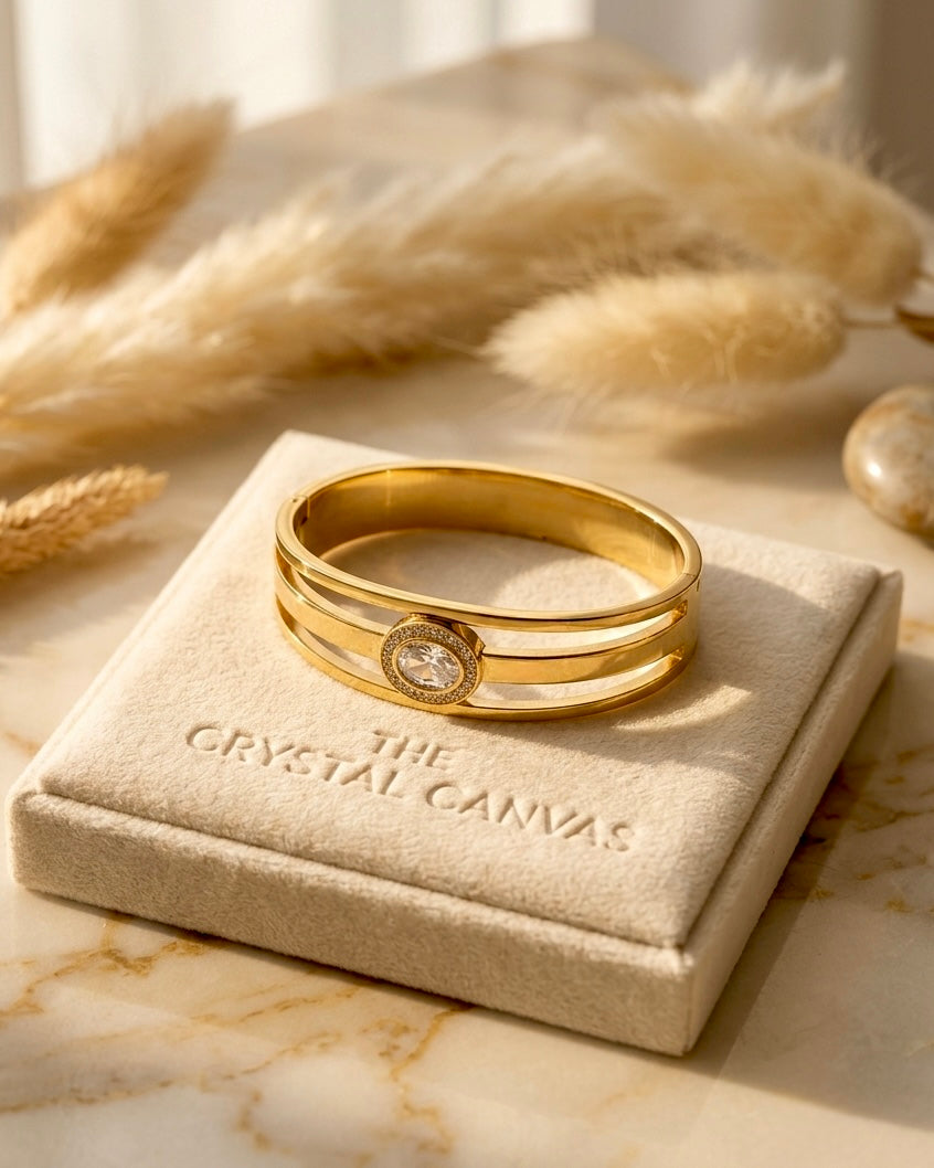 Celeste Crystal Cuff Bracelet